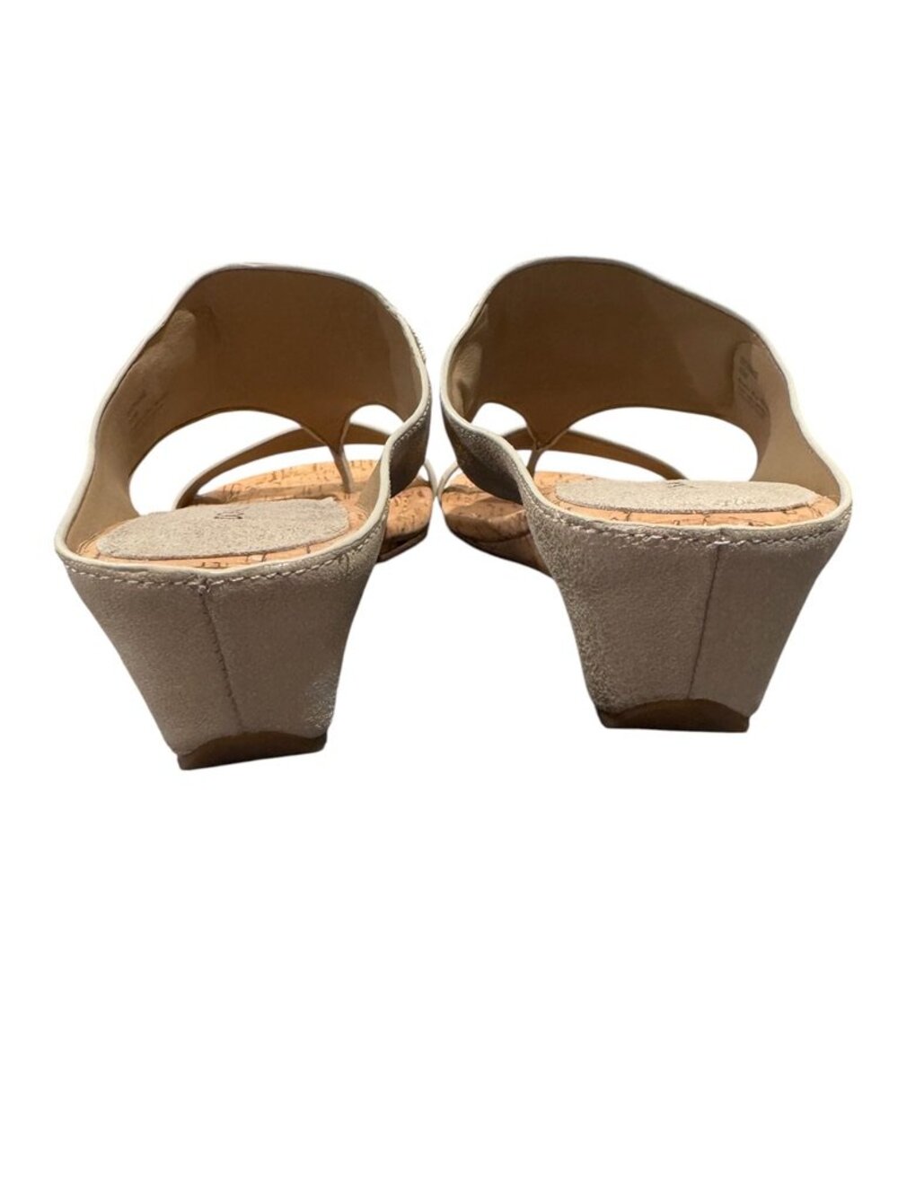 Donald J Pliner Dionne Cork Wedge Slide Sandals Metallic Leather Women’s 10 - Picture 6 of 10
